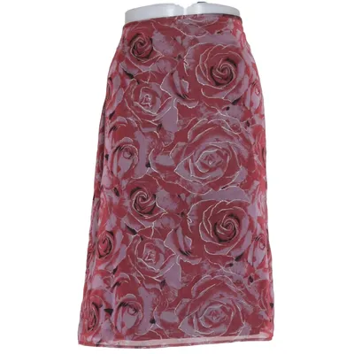 Skirt (Red, Purple) from Chaloc Polyester