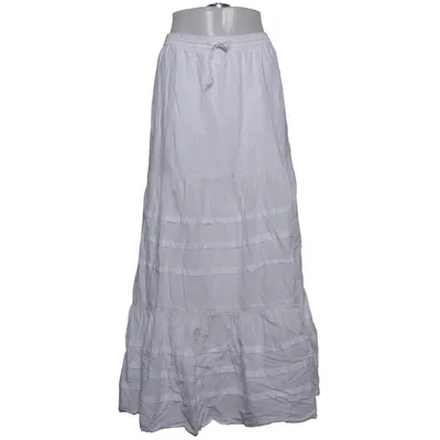 Maxi skirt (White) from Gina Tricot Cotton