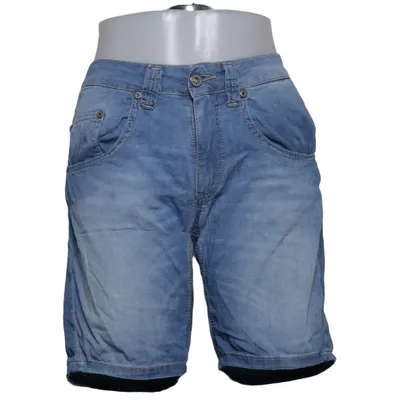 Denim shorts (Blauw) van Please Katoen, Elastaan