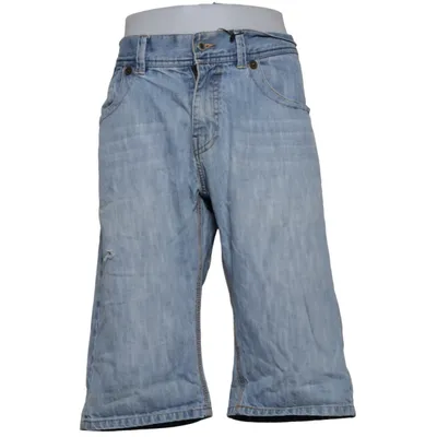 Denim shorts (Blauw) van Batistini Katoen
