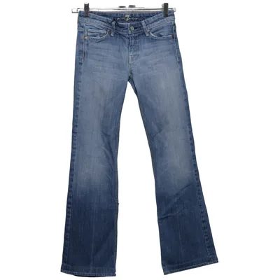 Spijkerbroek (Blauw) van 7 for All Mankind Katoen, Polyurethaan
