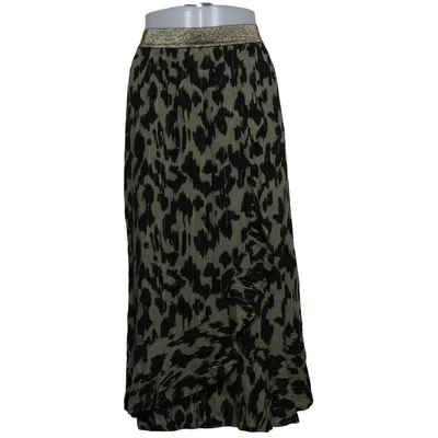 Wrap skirt (Green, Black) from Jensen Metallic fiber, Viscose