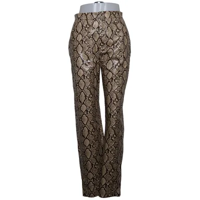 Broek (Beige, Bruin) van Zara Polyurethaan