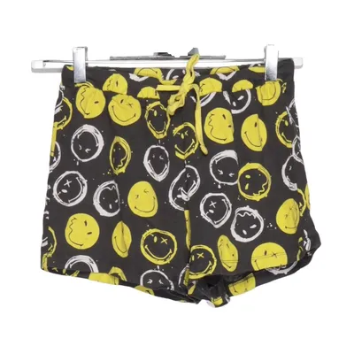 Pyjamasshorts (Sort, Gul, Hvid) fra Smiley World Bomuld