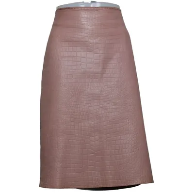 Jupe (Rose) de Alberta Ferretti Cuir