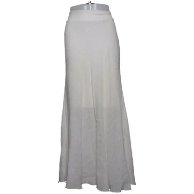 Jupe longue (Blanc) Coton, Lin