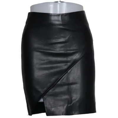 Jupe en cuir (Noir) de Joseph Janard Cuir, Polyester, Laine