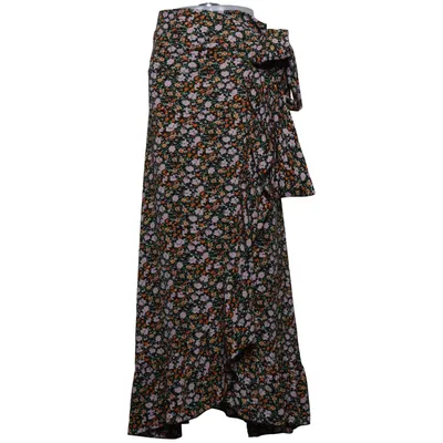 Wikkelrok (Zwart, Meerkleurig) van Ambika Polyester