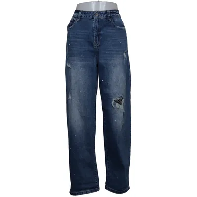 Jeans (Daily Blue - Used look) från Nuuc Bomull, Elastan, Polyester, Viskos