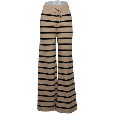 Pantalon patte d'éléphant (Beige, Noir) de Fashion Collection Polyamide, Polyester, Viscose