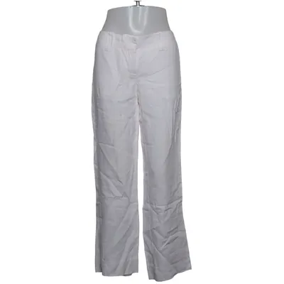 Pants (White) from H&M Acetate, Linen