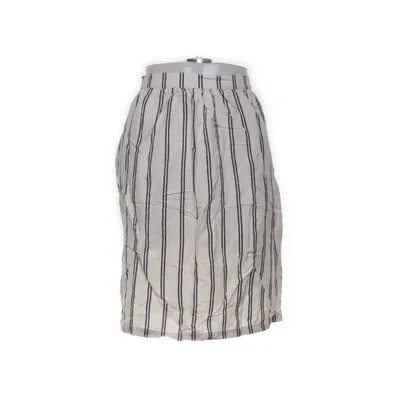 Skirt (White, Black) from Loreak Mendian Linen, Viscose