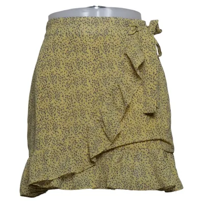 Wrap skirt (Yellow, Black) from Vivi Polyester