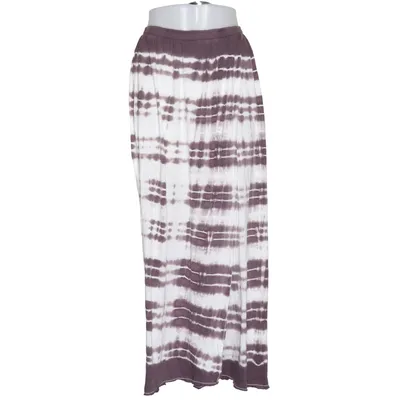 Jupe longue (Blanc, Marron) de Mellow Rose Coton, Lyocell