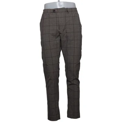 Kostuumbroek (Bruin, Grijs) van Jack & Jones Jeans Intelligence Elastaan, Polyester, Viscose