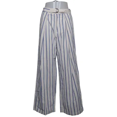 Pants (Blue, White) from Margot Cotton, Polyester