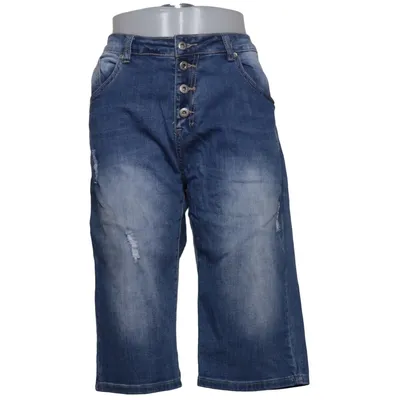 Denim shorts (Blauw) van Place du Jour Katoen, Elastaan