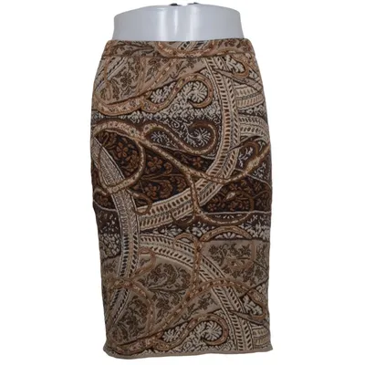Skirt (Brown, Beige, Multicolored) from Peruvian Connection Cotton, Elastane