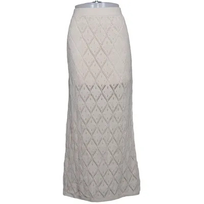 Jupe longue (Beige) de Massimo Dutti Coton, Polyamide