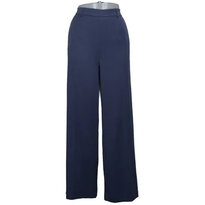 Suit pants (Blue) from Object Recycled polyester, Viscose