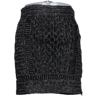 Rok (Zwart, Zilver) van Exclusive Collection Gina Tricot Metallvezel, Polyester