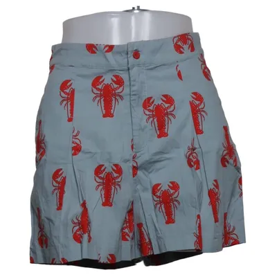 Korte broek (Grijs, Rood) van Banned Retro Katoen, Elastaan