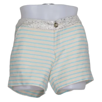 Shorts (Blau, Beige) von Lilly Pulitzer Baumwolle, Metallfaser, Polyester