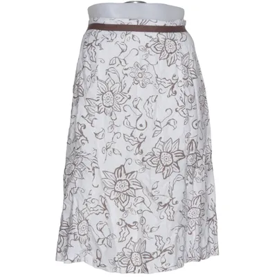 Skirt (White, Brown) from Birgitta Linen