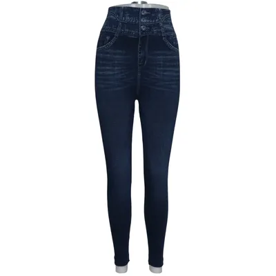 Treggings (Blå) från Dress Like Marie Elastan, Polyester, Viskos