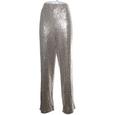 Byxor (Silverfärgad) från H&M Elastan, Polyester