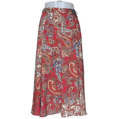 Långkjol (Röd, Flerfärgad) från Zara Polyester