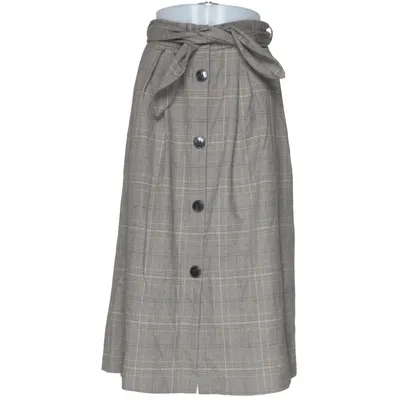 Jupe (Marron) de Mango Casual Élasthane, Polyester, Viscose