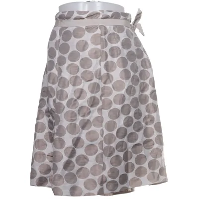 Jupe (Gris, Blanc) de Kello Acétate, Lin, Polyamide, Viscose