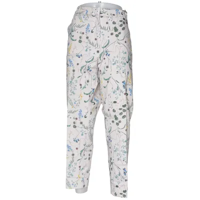 Pantalon (Blanc, Multicolore) de Anna Glover x H&M Coton, Polyester, Élasthane