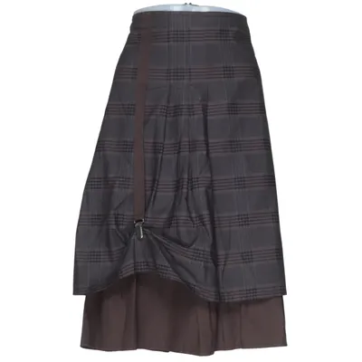 Nederdel (Brun, Grå) fra Wearhouse Bomuld, Polyester