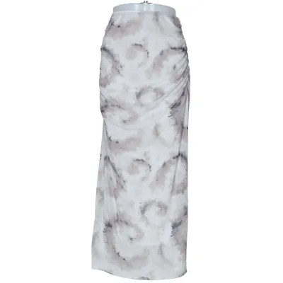 Maxi rok (Wit, Grijs, Meerkleurig) van Sinsay Elastaan, Polyester