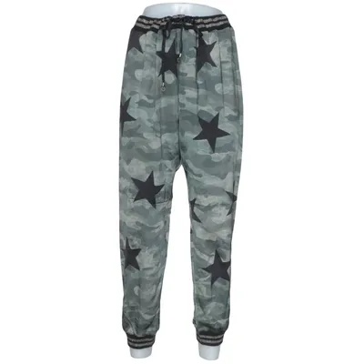 Broek (Groen, Zwart, Grijs) van Grace Katoen, Elastaan, Metallvezel, Polyamide, Zijde