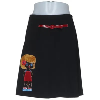 Skirt (Black, Multicolored) from Divina Providencia Polyester, Viscose