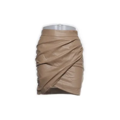 Rok (Beige) van Selma Omari x Na-KD Polyester, Polyurethaan
