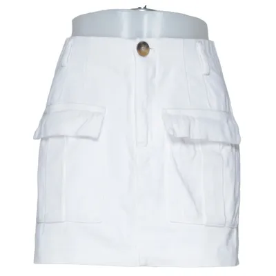 Skirt (White) from Zara Cotton, Elastane