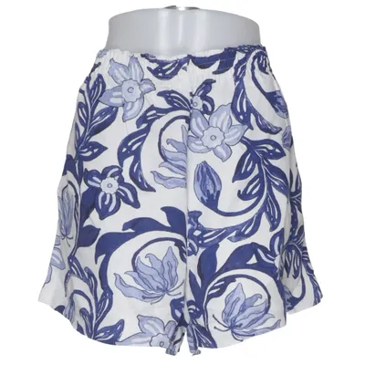Shorts (Blå, Flerfarvet) fra H&M Premium Quality Viscose, Linned, Polyester, Bomuld