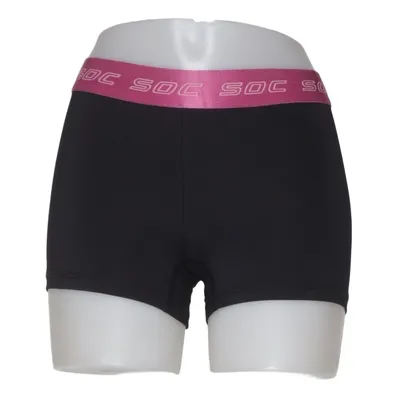 Mjukisshorts (Svart, Rosa) från SOC Elastan, Polyester