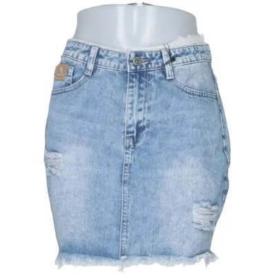 Jeanskjol (Blå) från Denim Life Bomull, Polyester, Viskos