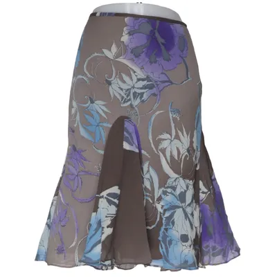 Kjol (Blå, Lila, Brun, Vit) från Fenn Wright Manson Acetat, Silke
