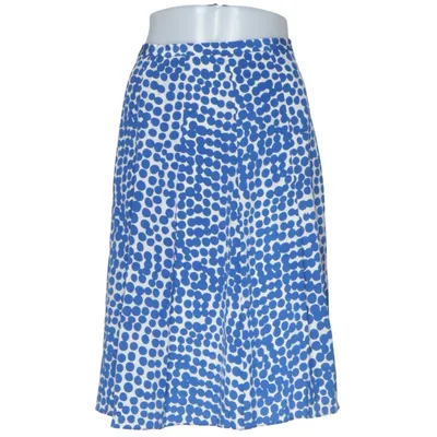 Kjol (Blå, Vit) från Jaeger Polyester, Silke