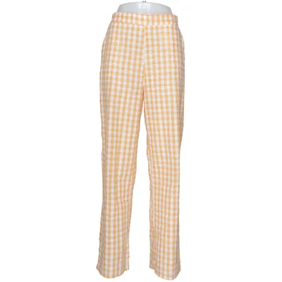 Palazzo broek (Geel, Wit) van Pieces Katoen, Polyester