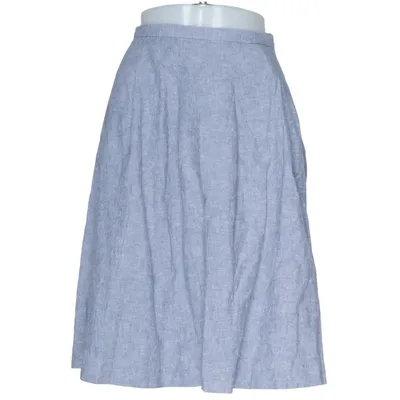 Skirt (Blue) from Uniqlo Cotton, Linen