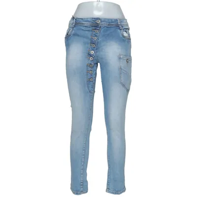 Jeans (Blå) från Mozzaar Bomull, Elastan
