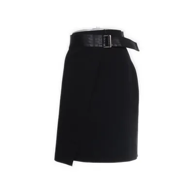 Jupe portefeuille (Noir) de Solar Élasthane, Polyester, Polyuréthane, Viscose