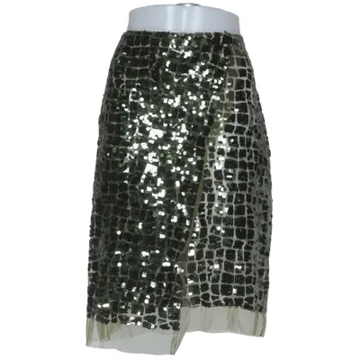 Skirt (Green, Silver) from Dorothee Schumacher Acetate, Polyamide, Polyester, Viscose